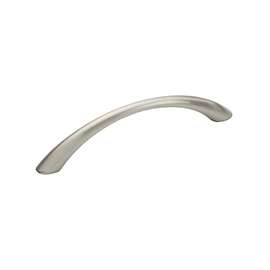 Amerock 1894154 Cabinet Pull, 4-3/16 in L Handle, Zinc, Satin Nickel