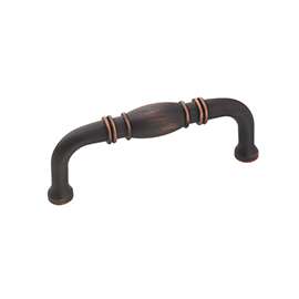 Amerock 1875417 Cabinet Pull, 3-3/8 in L Handle, Zinc, Oil-Rubbed Bronze