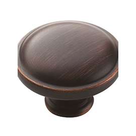 Amerock 1887671 Cabinet Knob, 15/16 in Projection, Zinc, Oil-Rubbed Bronze