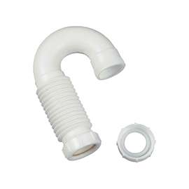 Danco 51066 J-bend Trap, 1-1/2 in Slip Joint, White