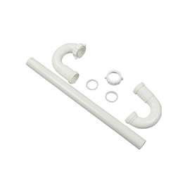 Danco 51665 S-Trap, 1-1/4 in Slip Joint, White