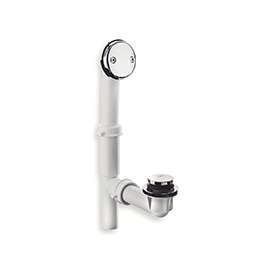 Danco 51930 Tub Drain Kit, Plastic, White, Chrome, For Standard Size Tubs