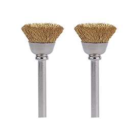 DREMEL 536-02 Brush, 1/8 in Arbor/Shank, 1/2 in Dia, For Dremel Rotary Tools