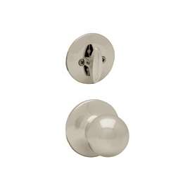 Kwikset 966P15BX Door Knob, Satin Nickel