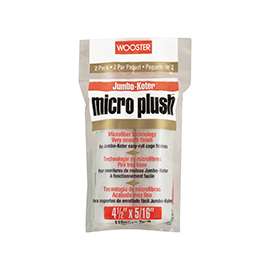 WOOSTER RR314-4 1/2 Paint Roller Cover, 5/16 in Thick Nap, Microfiber Cover, White