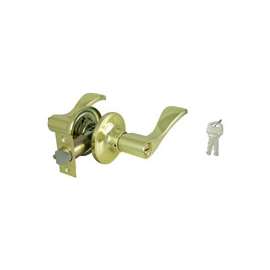 ProSource Entry Naples Leverset, Left Hand/Right Hand Grip, Polished Brass (Us3)
