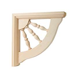 Waddell CB737 Small Spindle Bracket, Hardwood, Natural