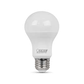 Feit Electric A450/827/10KLED/4 LED Lamp, 120 V, 6 W, Medium E26, A19 Lamp, Soft White Light