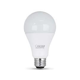Feit Electric A50/150/LEDG2 3-Way LED Lamp, 120 V, 21 W, Medium E26, A50 Lamp, Soft White Light