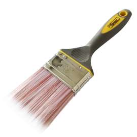 Paint Brush Synthetic Bristle Comfort TPR Grip Handle 4"(100mm)