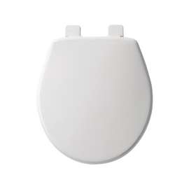 Mayfair 580ARSL 000 Toilet Seat, Round, Plastic, White