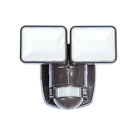 Heath Zenith HZ-5846-BZ Motion Activated Security Light, LED Lamp, 120 V, 1250 Lumens