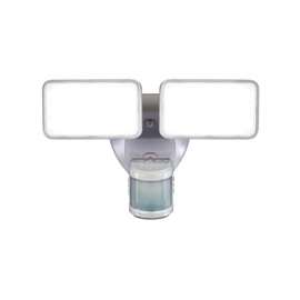 Heath Zenith DualBrite HZ-5869-WH Motion Activated Security Light, LED Lamp, 120 V, 2500 Lumens