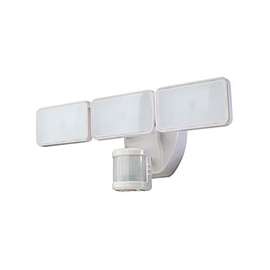 Heath Zenith HZ-5872-WH Motion Activated Security Light, LED Lamp, 120 V, 2500 Lumens