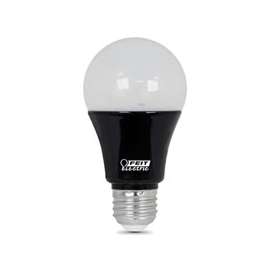 Feit Electric BPA19/BLB/LED LED Lamp, 120 V, 9 W, Medium E26, A19 Lamp, Black Light