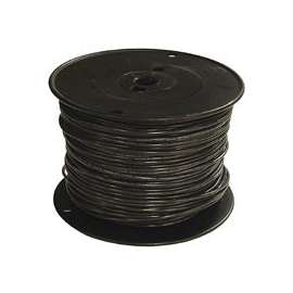 Southwire 14BK-SOLX500 Solid Building Wire, 14 AWG, 500 ft L, Black Nylon Sheath