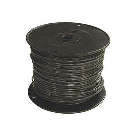 Southwire 12BK-SOLX500 Solid Building Wire, 12 AWG, 500 ft L, Black Nylon Sheath