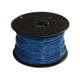 Southwire 12BLU-SOLX500 Solid Building Wire, 12 AWG, 500 ft L, Blue Nylon Sheath