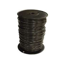 Southwire 10BK-SOLX500 Solid Building Wire, 10 AWG, 500 ft L, Black Nylon Sheath