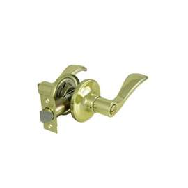 ProSource Privacy Naples Leverset, Left Hand/Right Hand Grip, Polished Brass