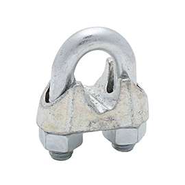 National Hardware 3230BC Series N248-328 Wire Cable Clamp, 1 in L, 1/2 in Dia Cable, Malleable Iron, Zinc