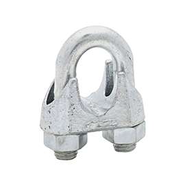 National Hardware 3230BC Series N248-344 Wire Cable Clamp, 1 in L, 3/4 in Dia Cable, Malleable Iron, Zinc