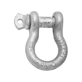 National Hardware 3250BC Series N223-693 Anchor Shackle, 4000 lb Weight Capacity, Galvanized Steel
