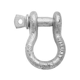 National Hardware 3250BC Series N223-669 Anchor Shackle, 1000 lb Weight Capacity, Galvanized Steel