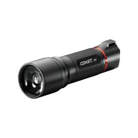 Coast HP8407CP Focusing Flashlight, 1.5 V, LED Lamp, Alkaline Battery, Black