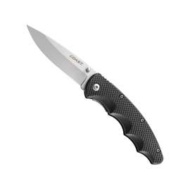 Coast C36CP Folding Knife, 3-1/4 in L Blade, Checkered Black Handle