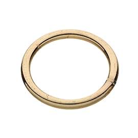 National Hardware 3155BC Series N244-129 Welded Ring, 300 lb Weight Capacity, Steel, Brass