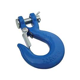 National Hardware 3243BC Series N265-470 Clevis Slip Hook with Latch, 2600 lb Working Load Limit, Steel, Blue