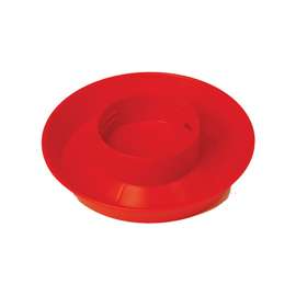 Little Giant 740 Poultry Waterer Base, 1 qt Capacity, 1-1/2 in H, 6 in Dia, Polystyrene, Red