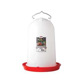 Little Giant 7906 Poultry Waterer, 3 gal Capacity, Polyethylene, Red