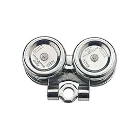 National Hardware N196-360 Box Rail Truck, Steel, Zinc