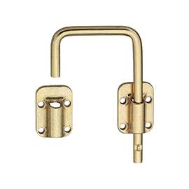 National Hardware N239-004 Sliding Door Latch, Steel, Brass