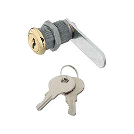 National Hardware V825 Series N239-186 Utility Lock, Y13 Yale, B1 Cole Keyway, Keyed Lock, Steel/Zinc, Brass