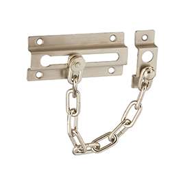 National Hardware V807 Series N336-016 Door Chain, Zinc, Satin Nickel