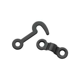 National Hardware V1841 Series N211-023 Hook and Staple, 5/32 in Dia Shackle, Steel, Oil-Rubbed Bronze