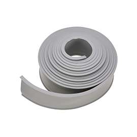 National Hardware V7663 Series N281-253 Garage Door Weatherstrip, 10 ft L, Vinyl, Gray