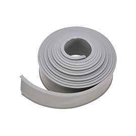 National Hardware V7663 Series N281-261 Garage Door Weatherstrip, 16 ft L, Vinyl, Gray