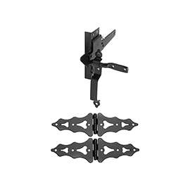 National Hardware V867 Series N109-015 Gate Kit, Steel, Black, 1-Piece