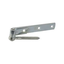 National Hardware N130-054 Screw Hook/Strap Hinge, 100 lb Weight Capacity, Steel, Zinc