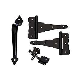 National Hardware DPV878 Series N343-467 Self-Latching Gate Kit, Steel, Black, 1-Piece