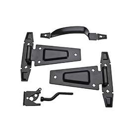 National Hardware DPV881 Series N214-092 Rustic Gate Kit, Steel, Black, 1-Piece