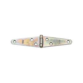 National Hardware N127-431 Strap Hinge, 18 lb Weight Capacity, Steel, Zinc