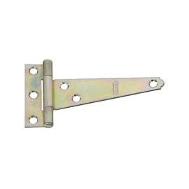 National Hardware N128-579 T-Hinge, 18 lb Weight Capacity, Screw Mounting, Steel, Zinc