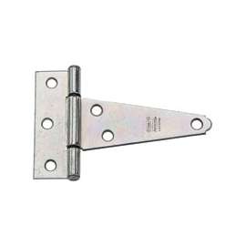 National Hardware N129-031 T-Hinge, 23 lb Weight Capacity, Screw Mounting, Steel, Zinc