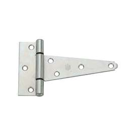 National Hardware N129-239 T-Hinge, 18 lb Weight Capacity, Screw Mounting, Steel, Zinc