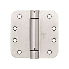 National Hardware N351-023 Spring Hinge, 37 lb Weight Capacity, Steel, Satin Nickel
